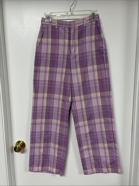 APEE by A Bathing Ape Plaid Wide Leg Pants